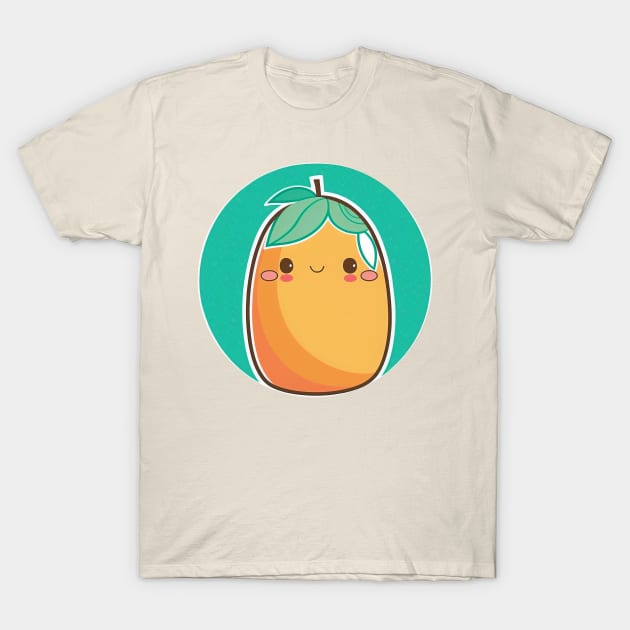 Cute Kawaii Papaya Sticker - Adorable Cartoon Fruit Illustration - Perfect for Papaya Lovers, Kawaii Fans, and Tropical Fruit Enthusiasts - inspired by Herczeg Timea T-Shirt by laverdeden